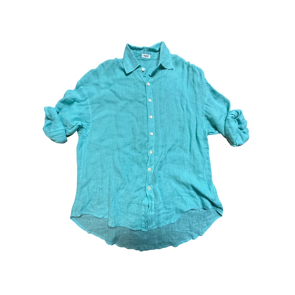 Vitamin A Eco Linen Button Down Sz Small
